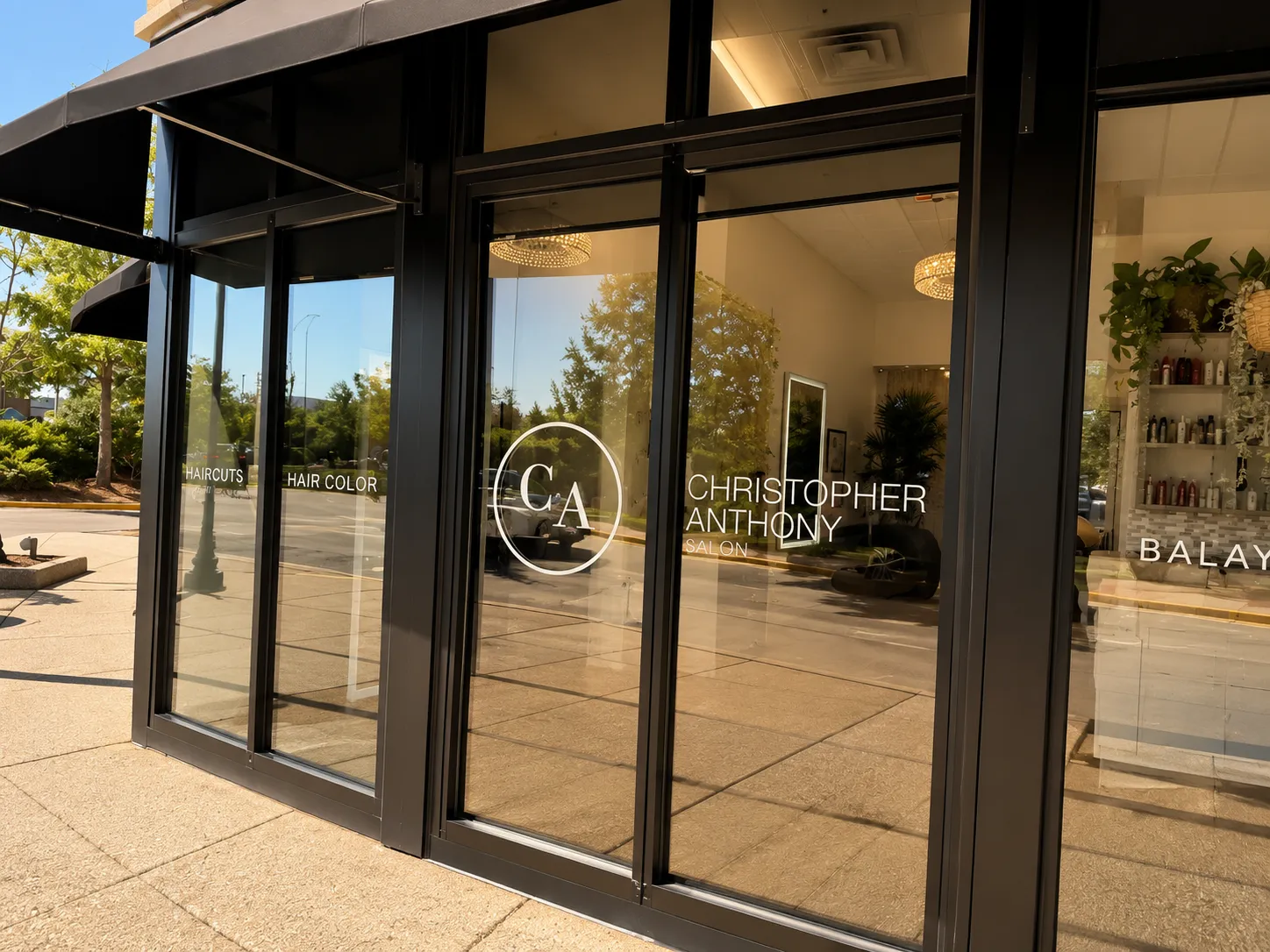 Christopher Anthony Salon storefront entrance in Schaumburg